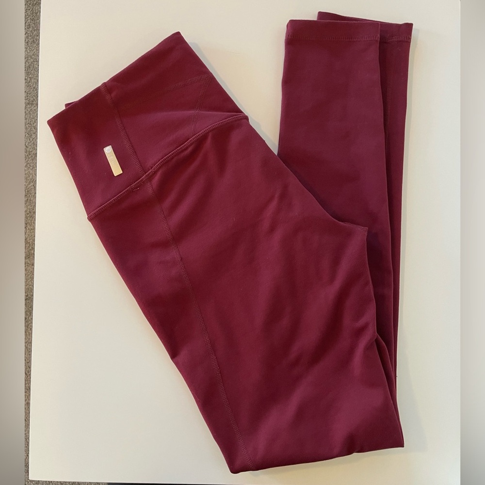 Zella burgundy leggings (size: S)